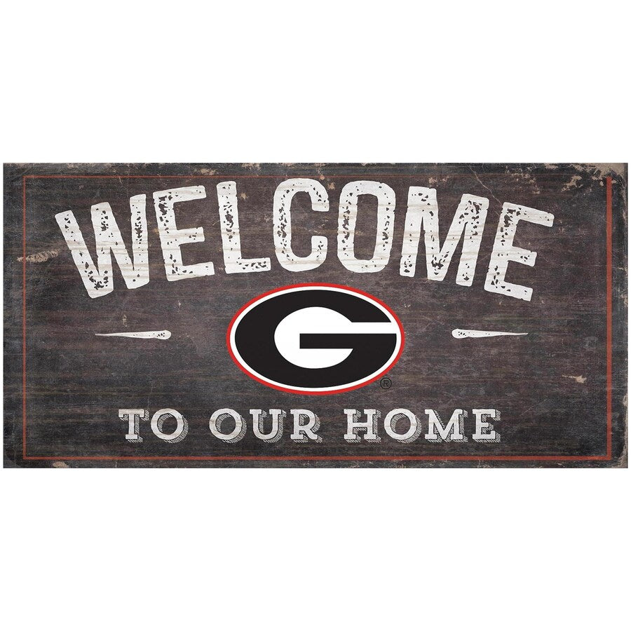 (UGA) Welcome To Our Home Sign