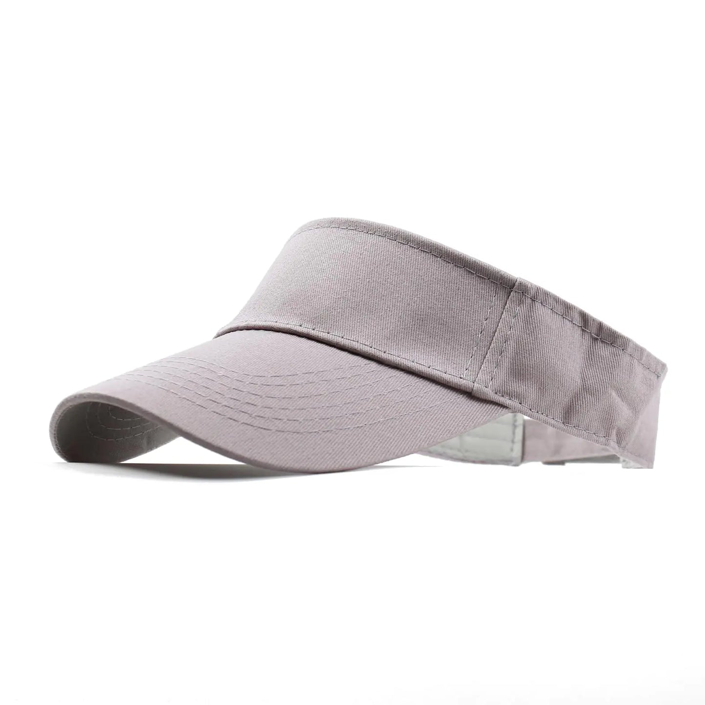 ANDICEQY Sport Sun Visor Hats Adjustable Empty Top Baseball Cap Cotton Ball Caps for Women and Men 6 3/8 Dark Gray