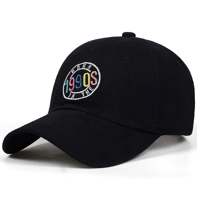 1990s Embroidery Cap: Unisex Fashion Dad Hat