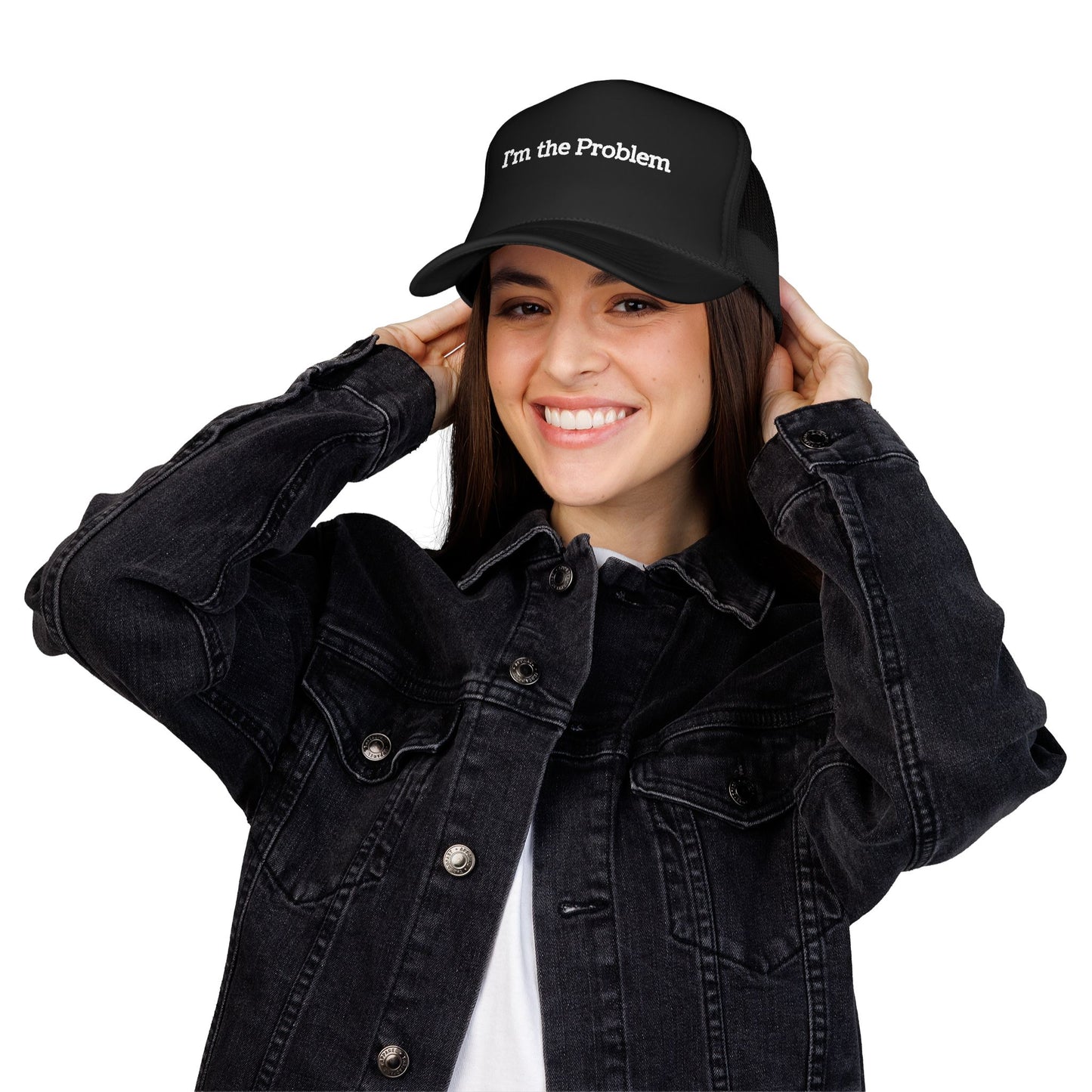 I'm the Problem Trucker Hat – Funny Statement Foam Mesh Cap