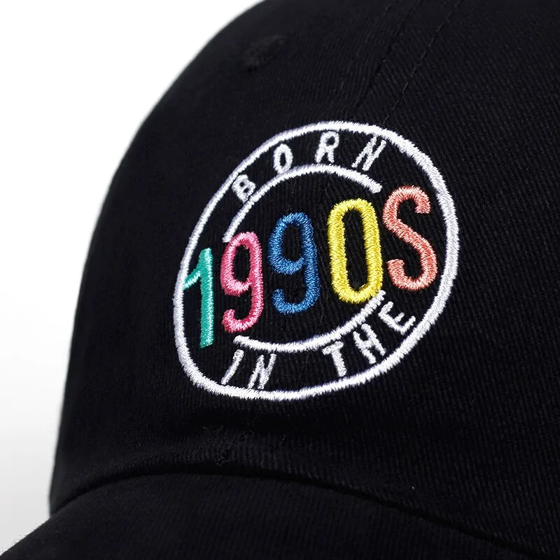 1990s Embroidery Cap: Unisex Fashion Dad Hat